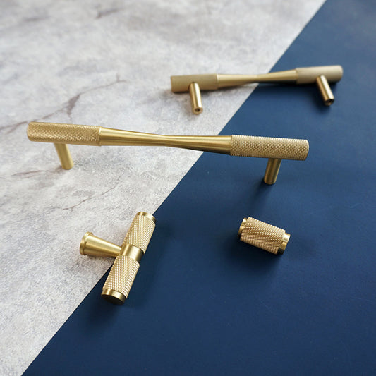 Solid Brass Drawer Pulls Modern Gold Knobs Drawer Handles Cupboard Cabinet wardrobe Dresser Pull Hardware Home Decor