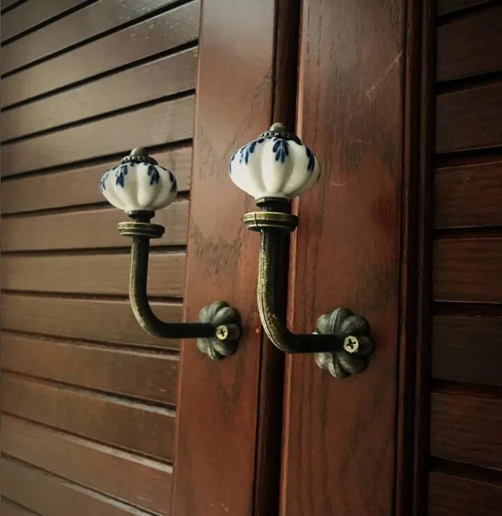 Ceramics Hooks Coat Hook Hangers Racks Hooks Bathroom Towel Scarves Keys Hook Hardware