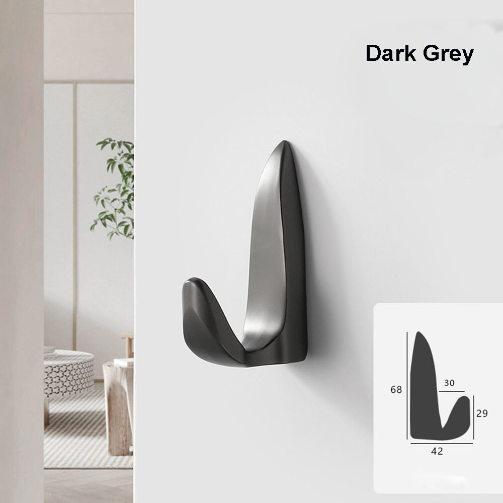 Metal Hooks Coat Wall Hook Wall-mounted Coat Hangers Racks Hooks Bathroom Towel Heavy-duty Hook Hardware