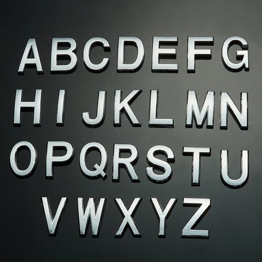Self-adhesive House Numbers Symbols Alphabet for Address Door Mailbox Decor Modern House Numbers