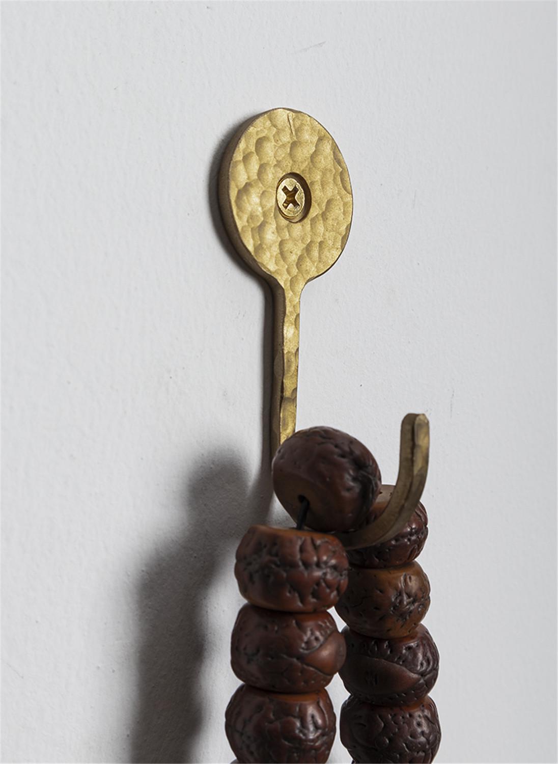 Brass Hooks Coat Keys Wall Hook Wall-mounted Coat Hangers Racks Hooks Bathroom Scarves Hook Hardware