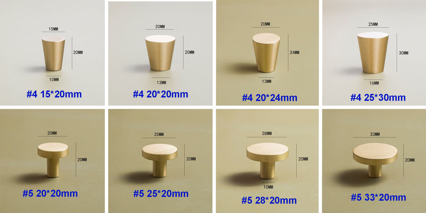 Solid Brass Drawer Pulls Modern Knobs T Bar Drawer Handles Cupboard Cabinet wardrobe Dresser Pull Hardware Handle