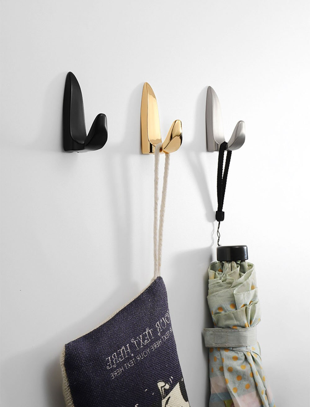 Metal Hooks Coat Wall Hook Wall-mounted Coat Hangers Racks Hooks Bathroom Towel Heavy-duty Hook Hardware