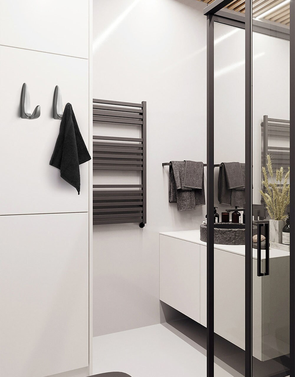 Metal Hooks Coat Wall Hook Wall-mounted Coat Hangers Racks Hooks Bathroom Towel Heavy-duty Hook Hardware