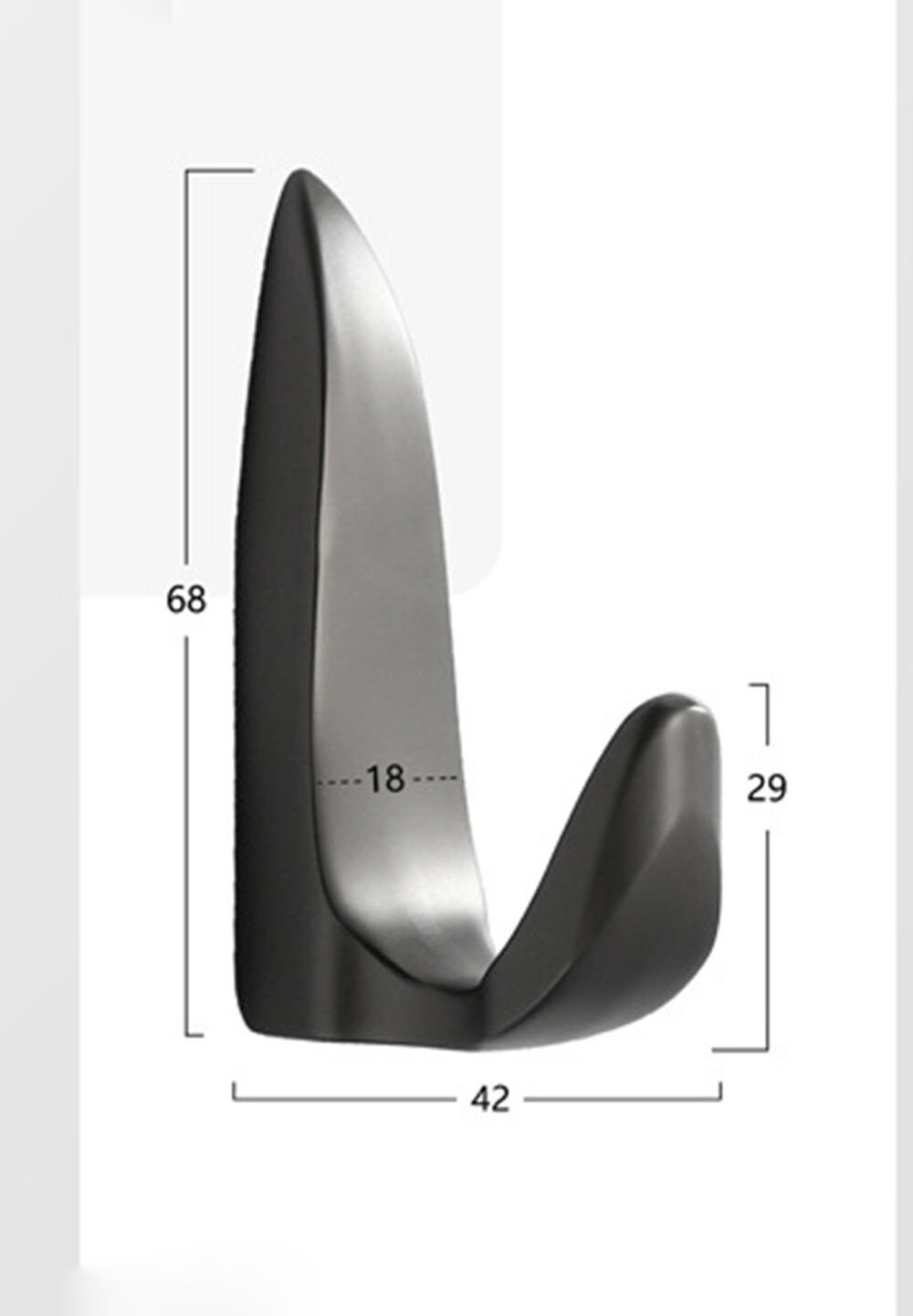 Metal Hooks Coat Wall Hook Wall-mounted Coat Hangers Racks Hooks Bathroom Towel Heavy-duty Hook Hardware