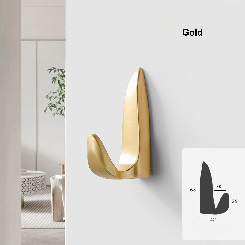 Metal Hooks Coat Wall Hook Wall-mounted Coat Hangers Racks Hooks Bathroom Towel Heavy-duty Hook Hardware