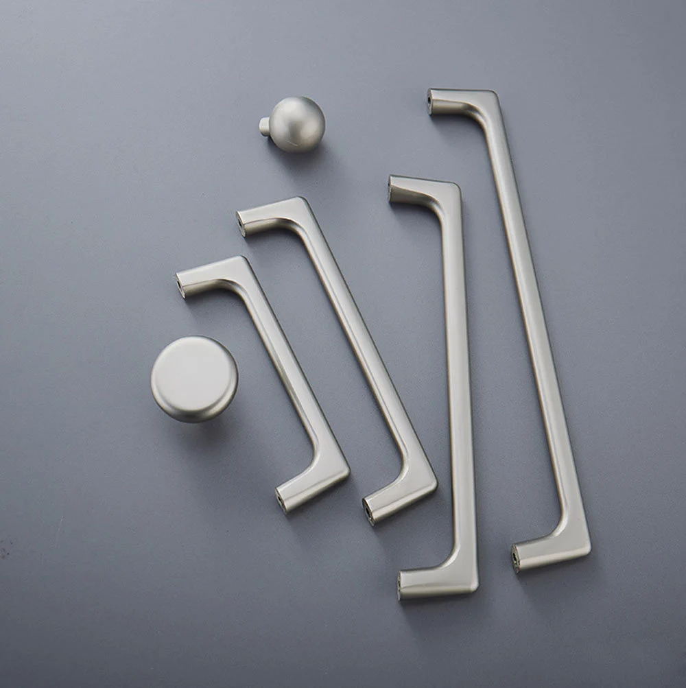 Solid Drawer Pulls Modern Knobs Bar Drawer Handles Cupboard Cabinet wardrobe Dresser Long Pull Hardware Handle Zinc Alloy