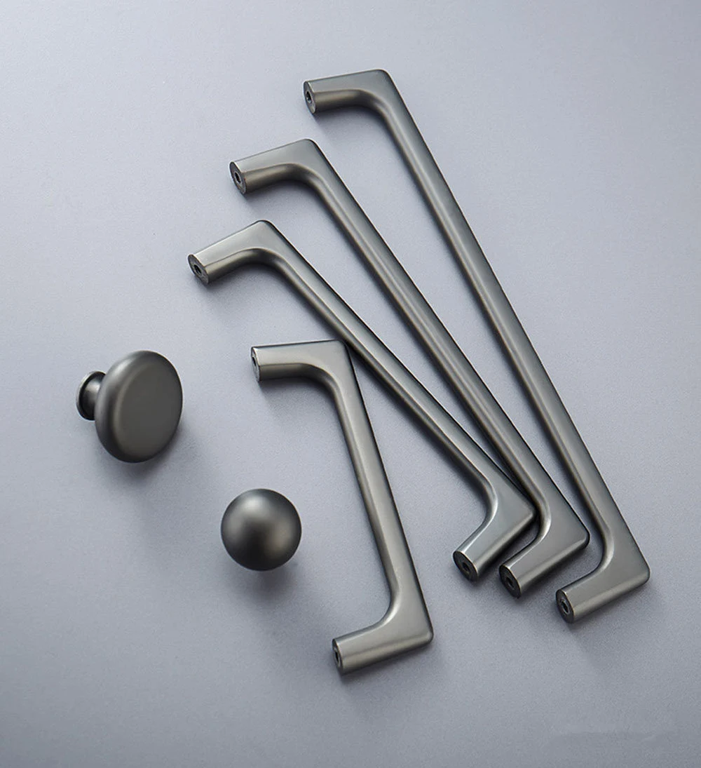 Solid Drawer Pulls Modern Knobs Bar Drawer Handles Cupboard Cabinet wardrobe Dresser Long Pull Hardware Handle Zinc Alloy