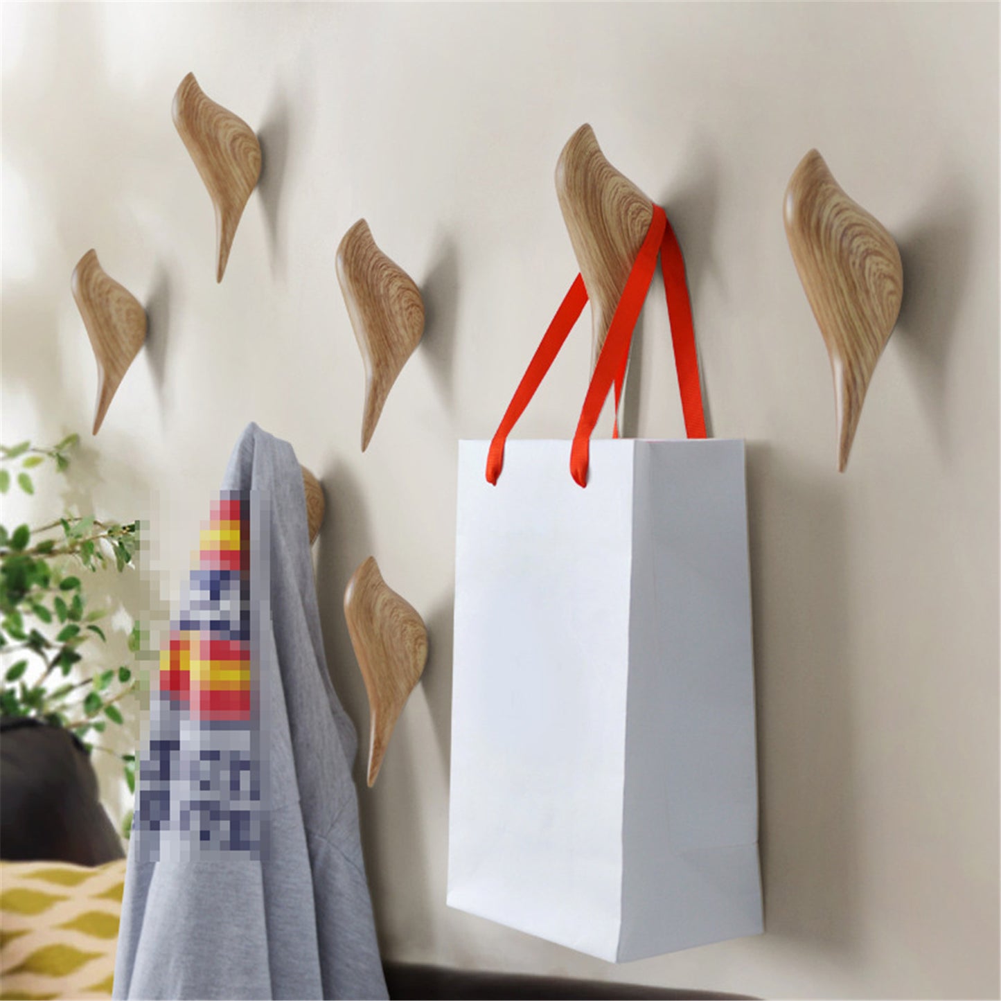 Bird Hooks Coat Wall Hook Wall-mounted Coat Hangers Racks Hooks Bathroom Towel Scarves Hook Clothes-Hook Resin