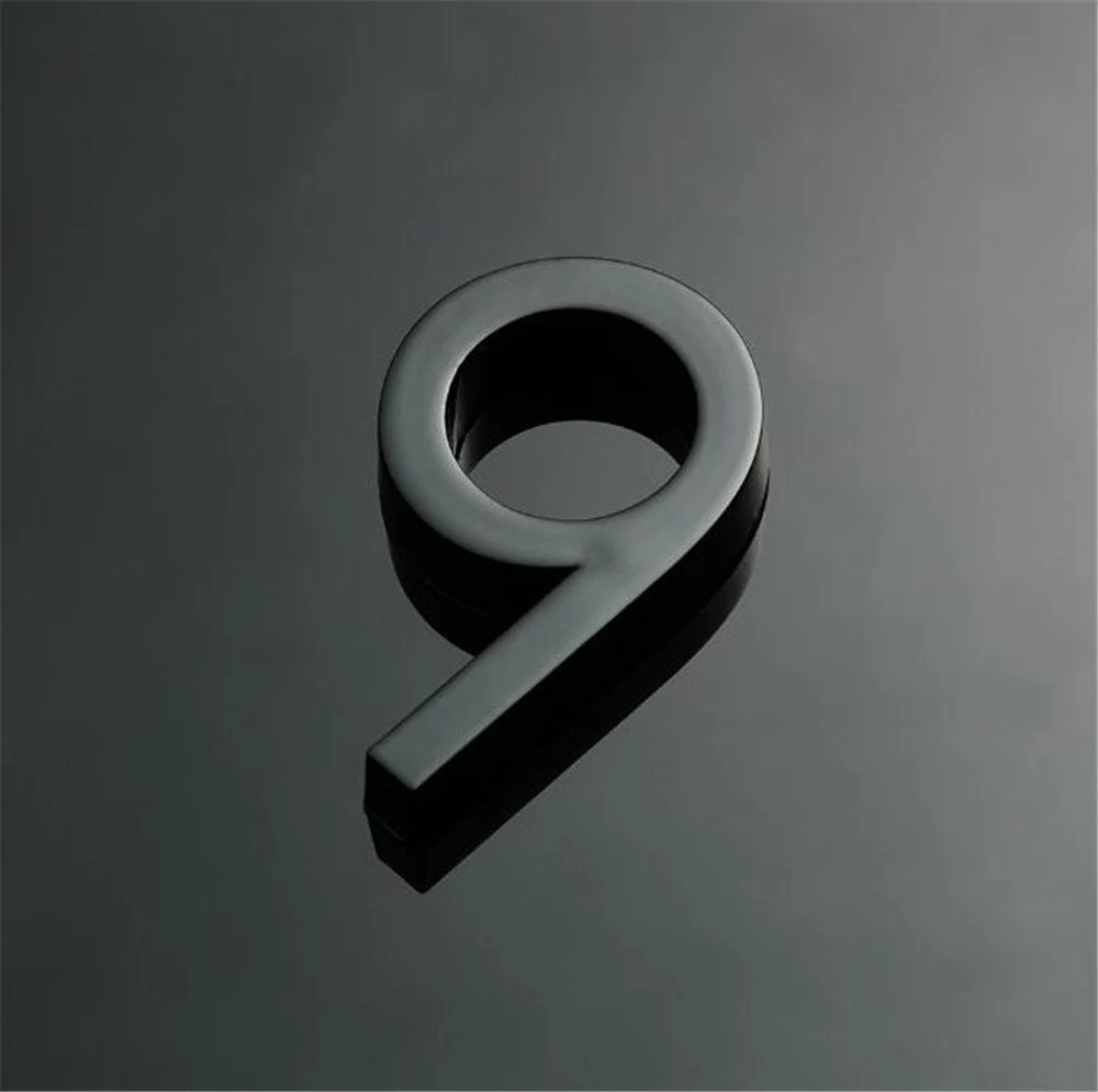 Self-adhesive House Numbers Symbols Alphabet for Address Door Mailbox Decor Modern House Numbers Resin