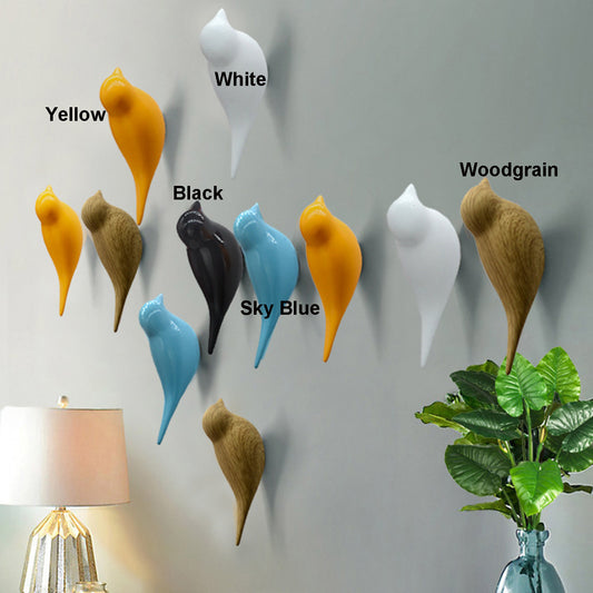 Bird Hooks Coat Wall Hook Wall-mounted Coat Hangers Racks Hooks Bathroom Towel Scarves Keys Hook Clothes-Hook