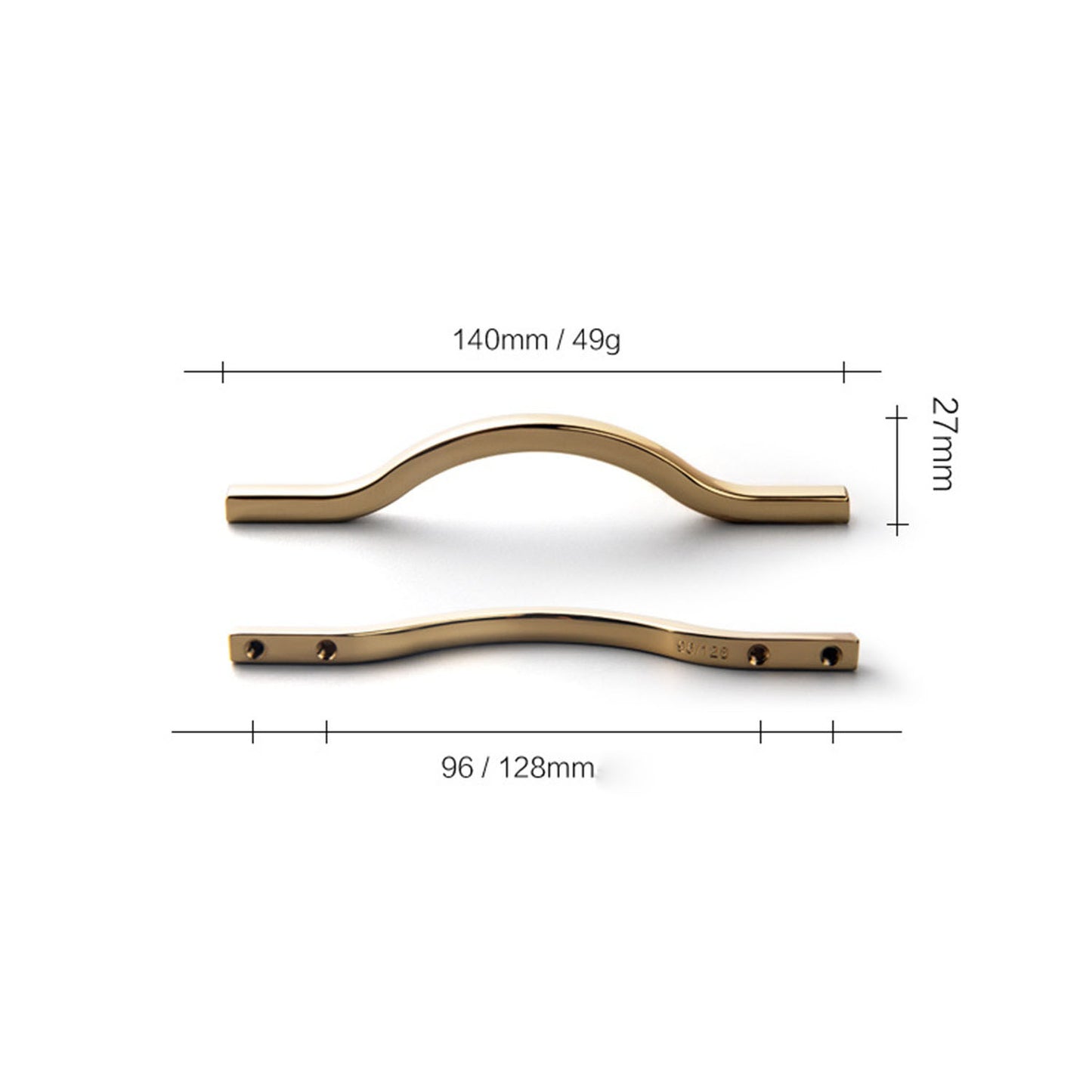 Drawer Pulls Modern Curved Arch Drawer Handles Cupboard Kitchen Cabinet Dresser Door Long Pull Hardware Zinc Alloy