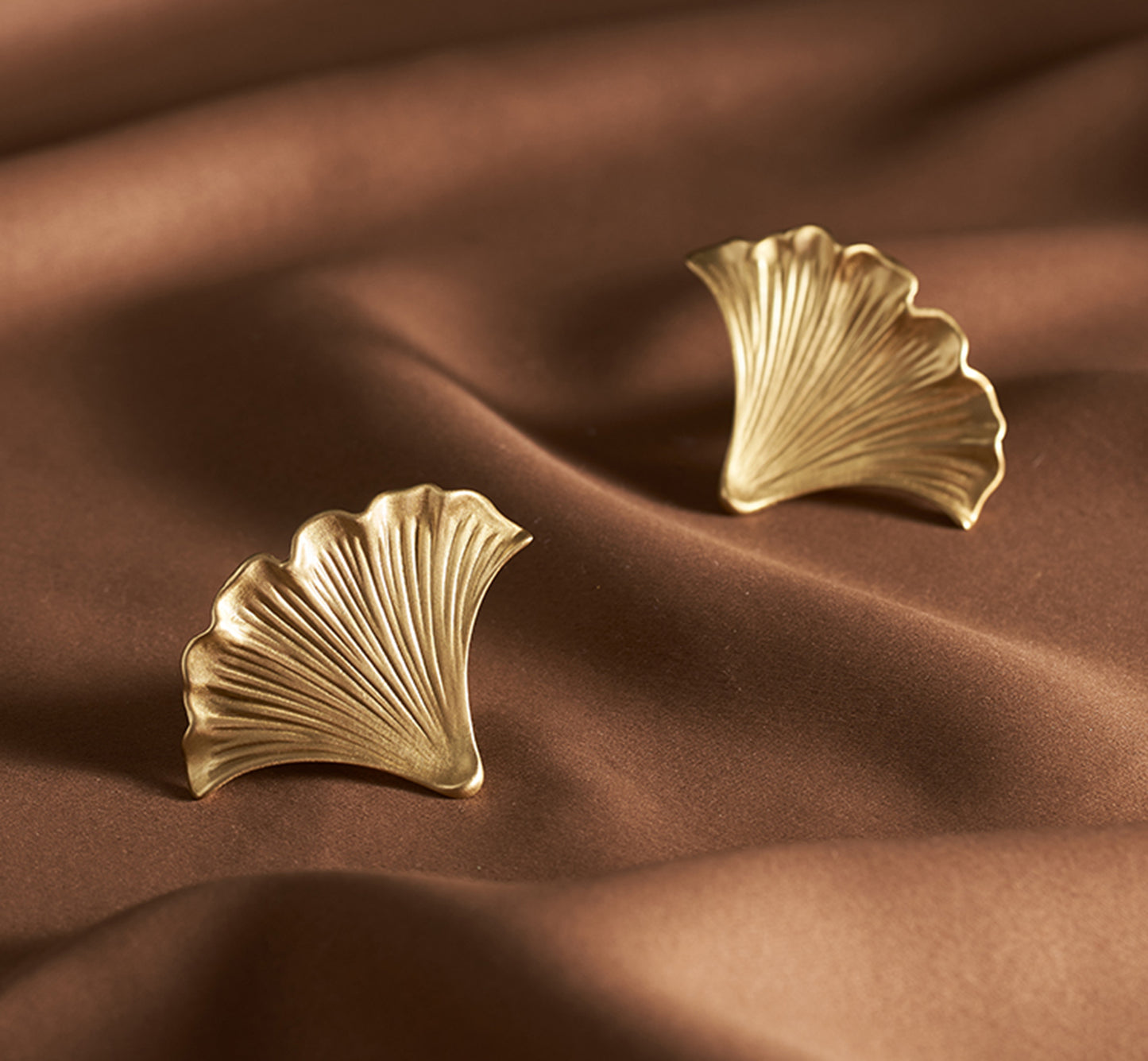 Brass Drawer Pulls Ginkgo Leaves Modern Drawer Handles Cupboard Kitchen Cabinet Dresser Knob Hardware Gold Home Decor