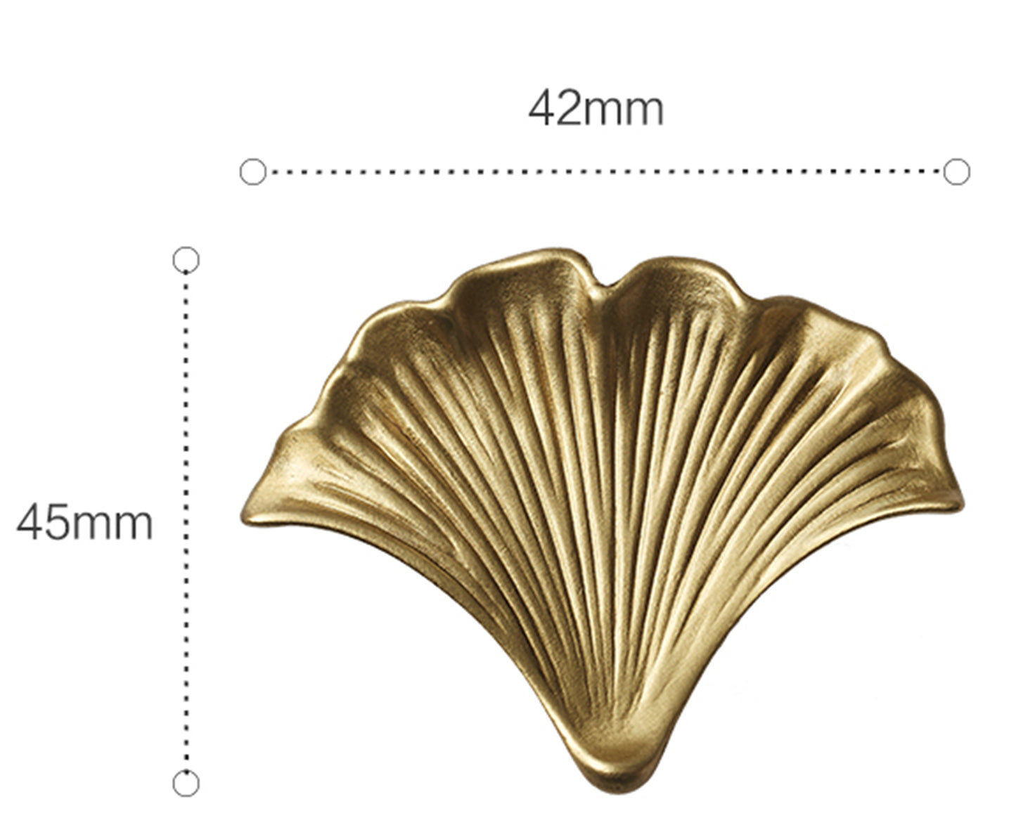Brass Drawer Pulls Ginkgo Leaves Modern Drawer Handles Cupboard Kitchen Cabinet Dresser Knob Hardware Gold Home Decor