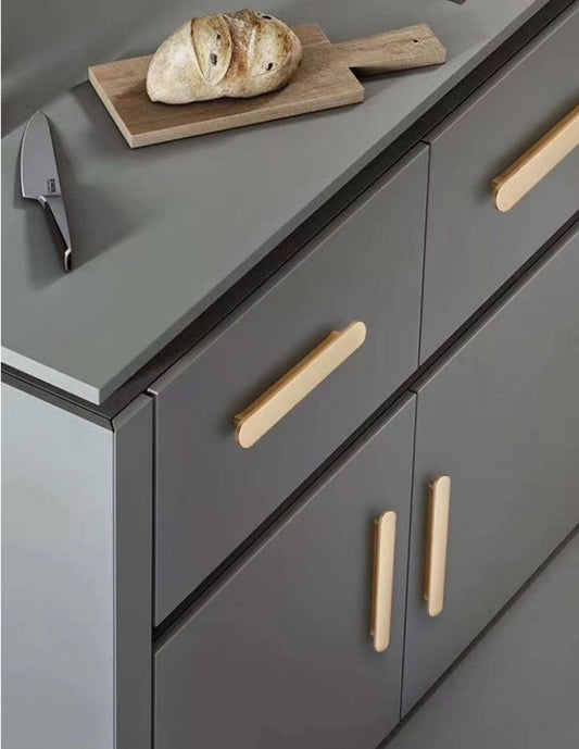 Zinc Alloy Drawer Pulls Modern Curved Arch Drawer Handles Cupboard Kitchen Cabinet Wardrobe Door Long Pull