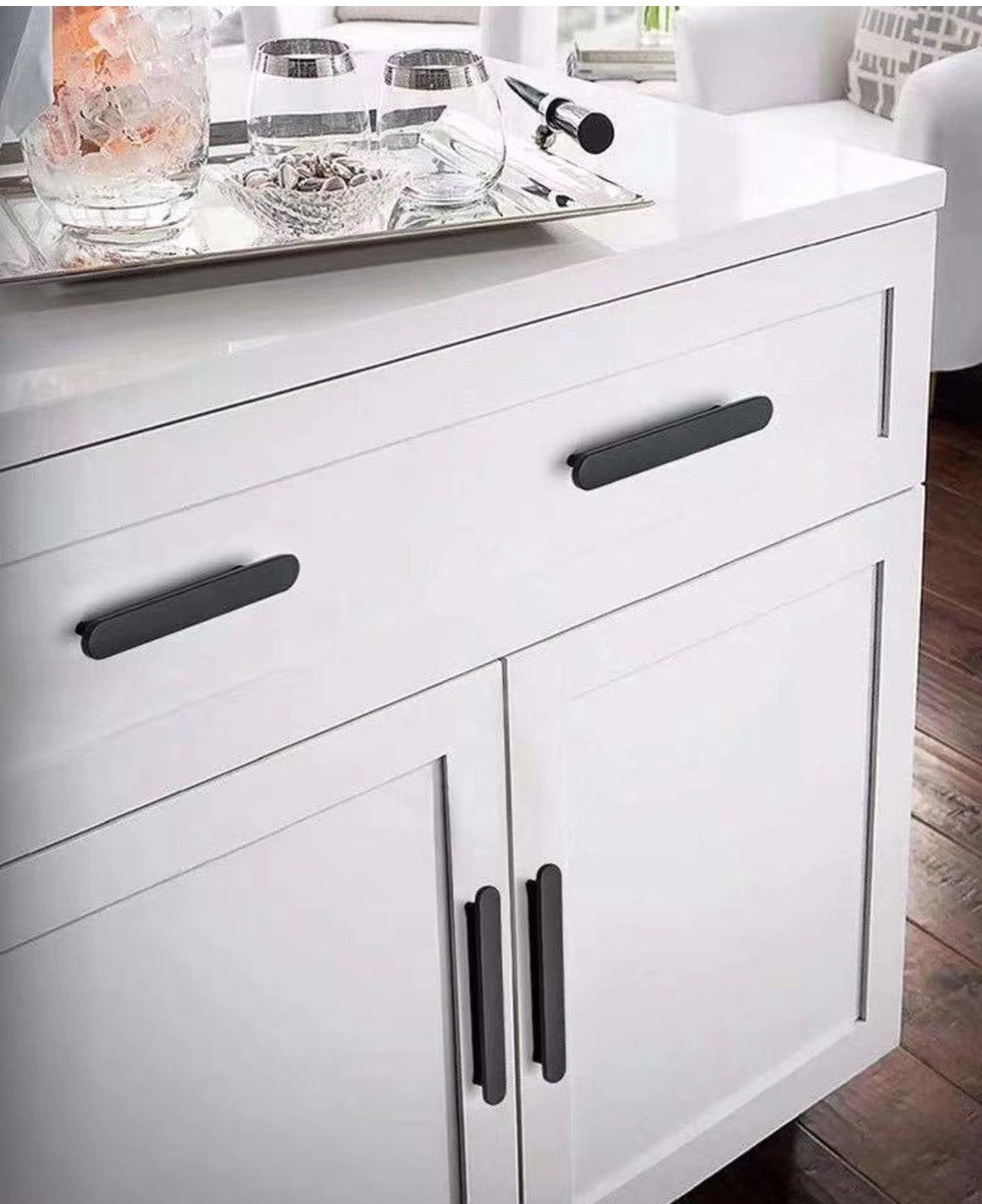 Zinc Alloy Drawer Pulls Modern Curved Arch Drawer Handles Cupboard Kitchen Cabinet Wardrobe Door Long Pull