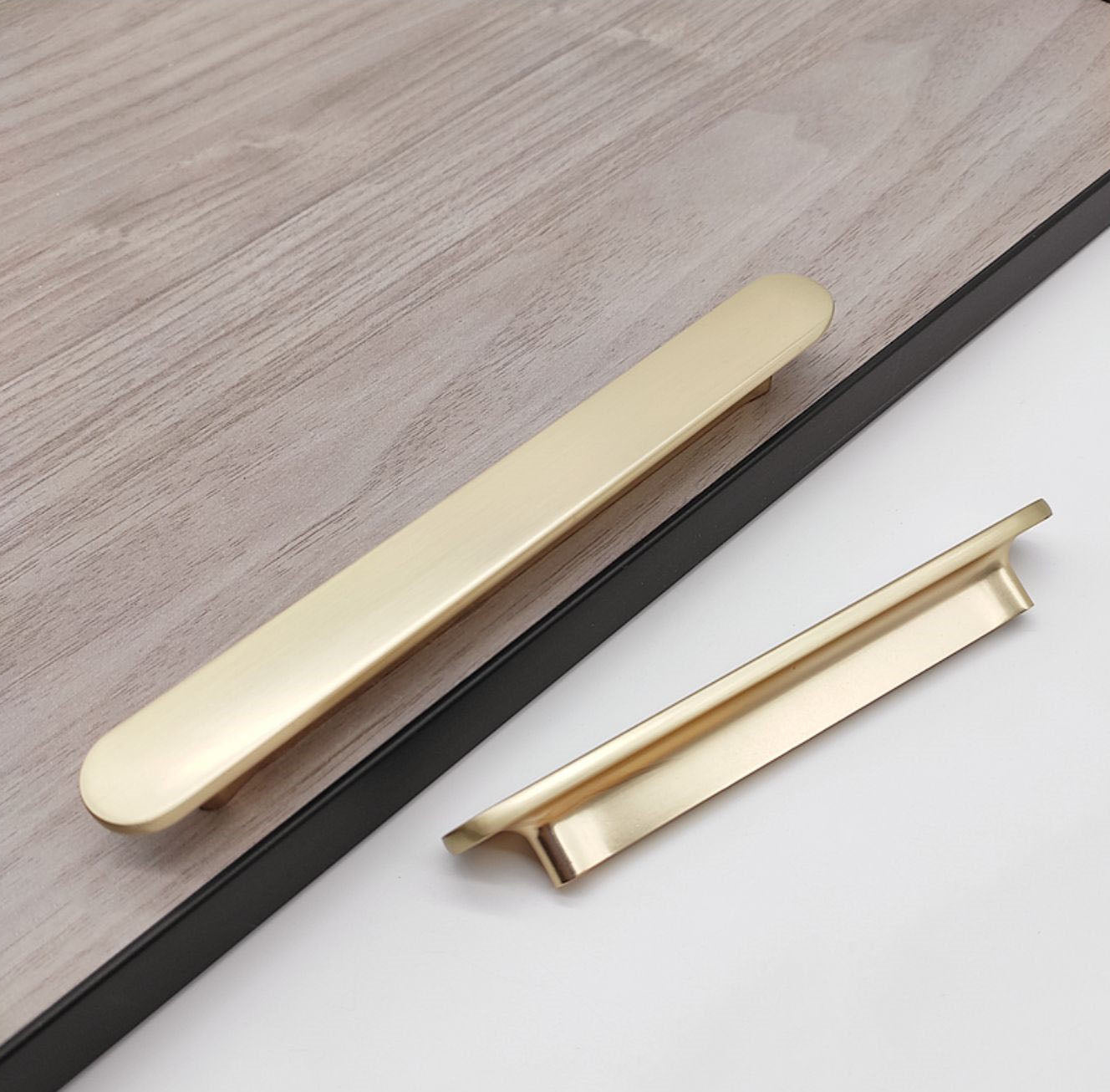 Zinc Alloy Drawer Pulls Modern Curved Arch Drawer Handles Cupboard Kitchen Cabinet Wardrobe Door Long Pull