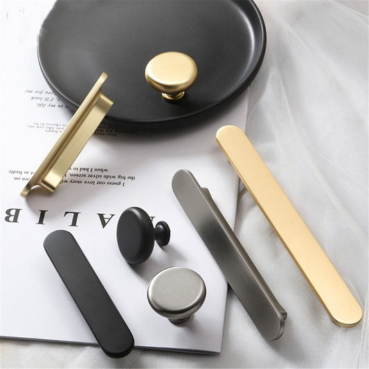 Zinc Alloy Drawer Pulls Modern Curved Arch Drawer Handles Cupboard Kitchen Cabinet Wardrobe Door Long Pull