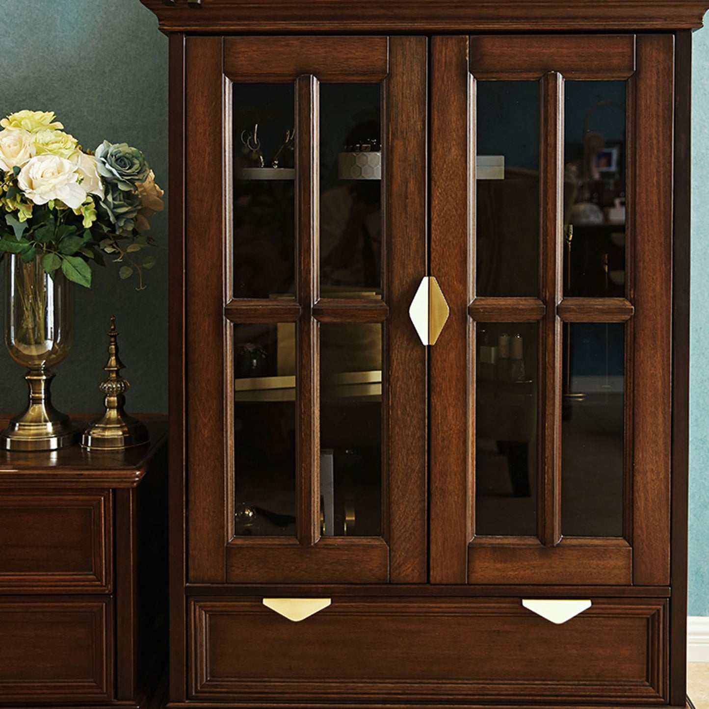 Brass Drawer Pulls Modern Drawer Handles Cupboard Kitchen Cabinet Wardrobe Dresser Handles Hardware Gold