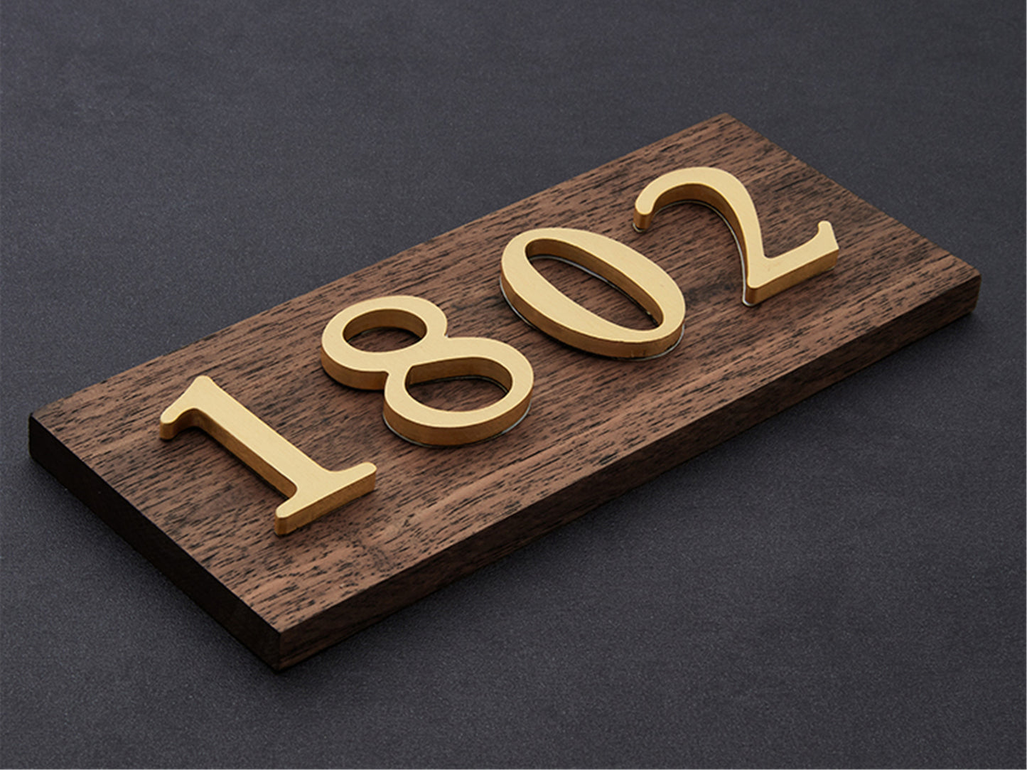 Self-adhesive Brass House Numbers Symbols Alphabet for Address Door Mailbox Decor Modern Golden House Numbers