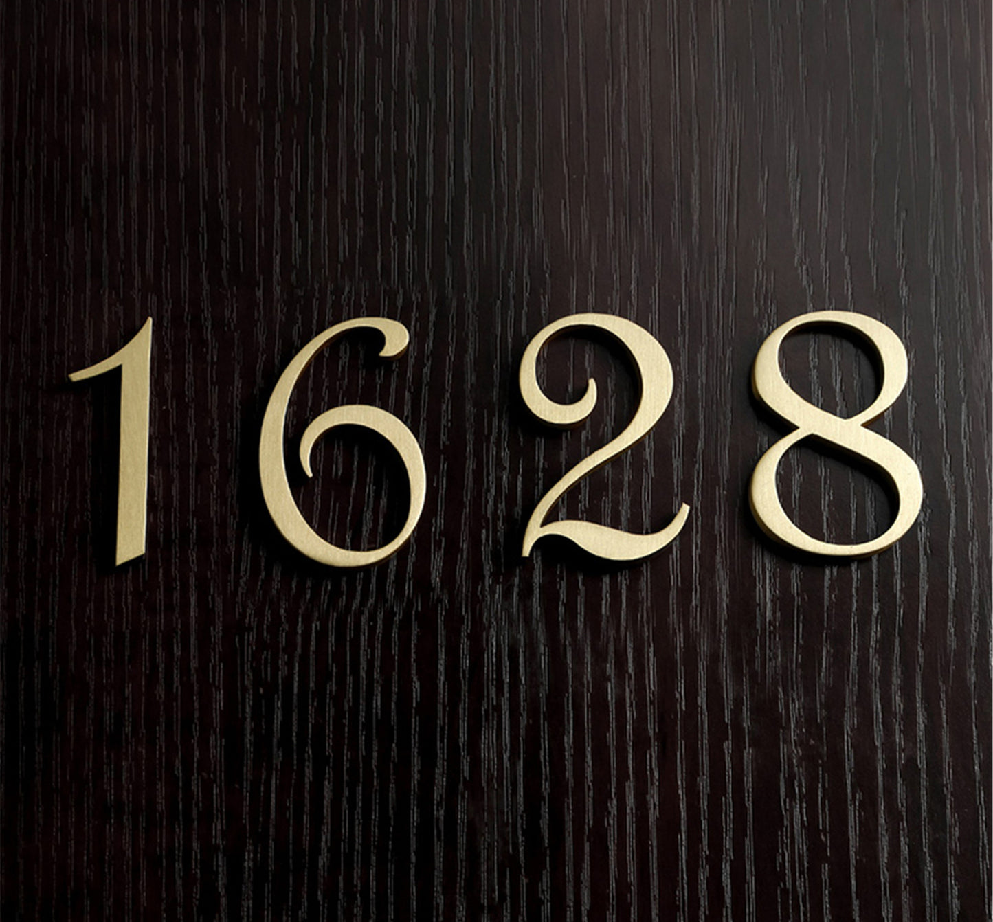 Self-adhesive Brass House Door Numbers for Address Door Mailbox Decor Modern Golden House Numbers