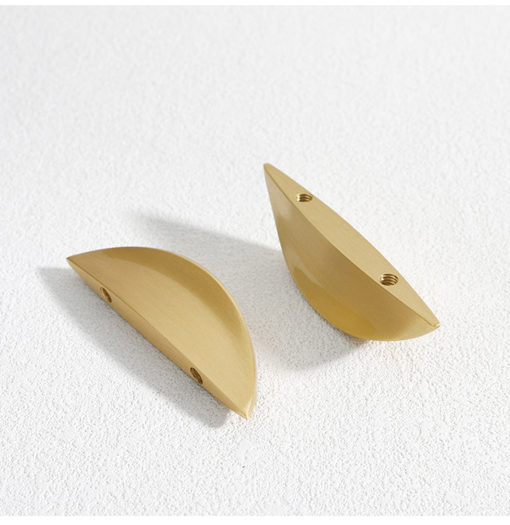 Solid Brass Door Handles Drawer Pulls Wardrobe Cupboard Bookcase Kitchen Cabinet Dresser Gold Pulls Modern Home Decor