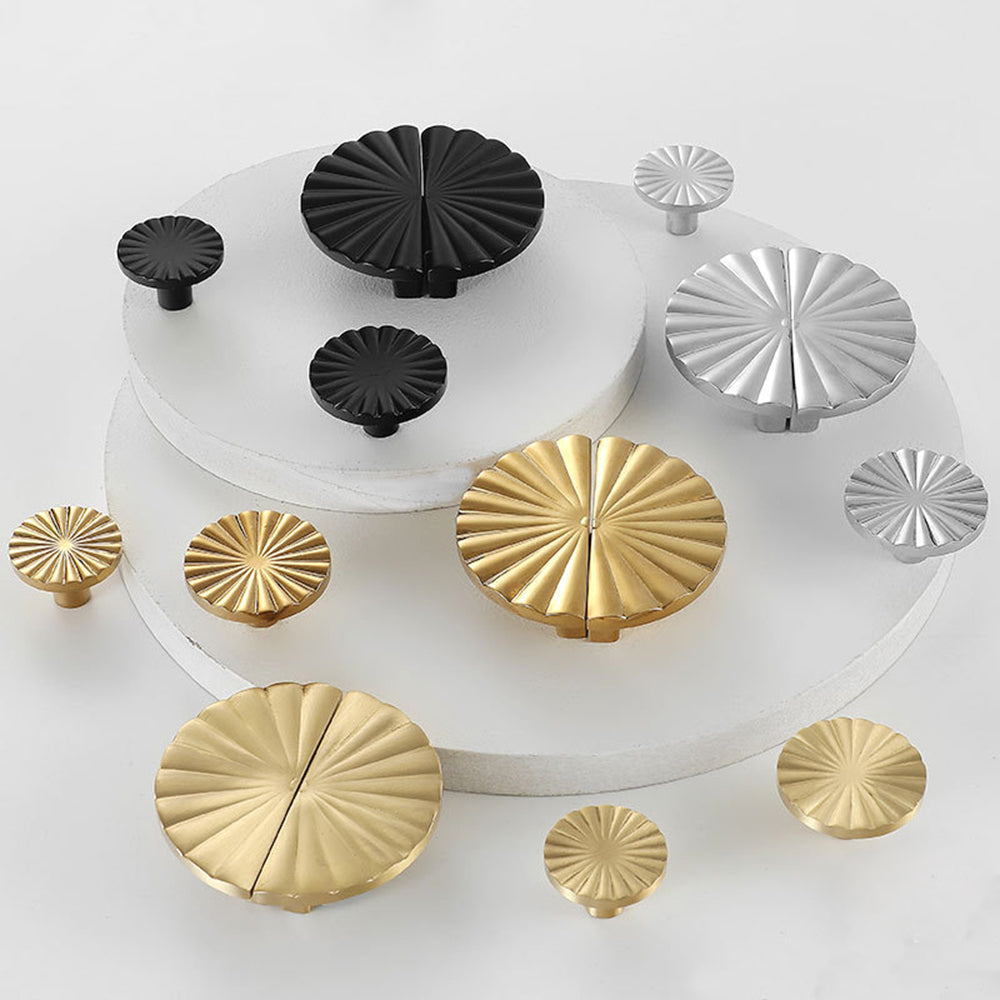 Brass Drawer Pulls Semi Circle Drawer Handles Cupboard  Kitchen Cabinet Dresser Knob Hardware Gold Silver Black