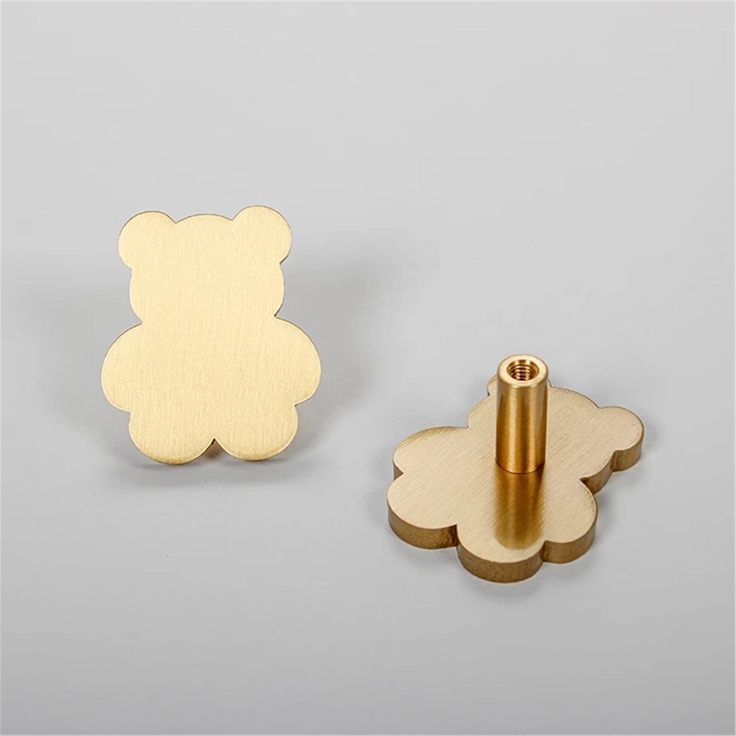 Brass Drawer Pulls Little Bear Modern Wardrobe Handles Cupboard Kitchen Cabinet Dresser Knob Hardware Home Decor