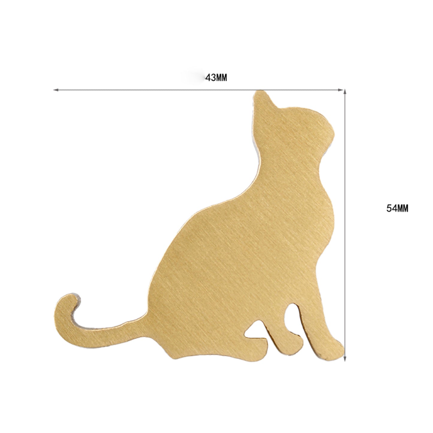 Brass Drawer Pulls Cat Modern Wardrobe Handles Cupboard Kitchen Cabinet Dresser Knob Hardware Home Decor