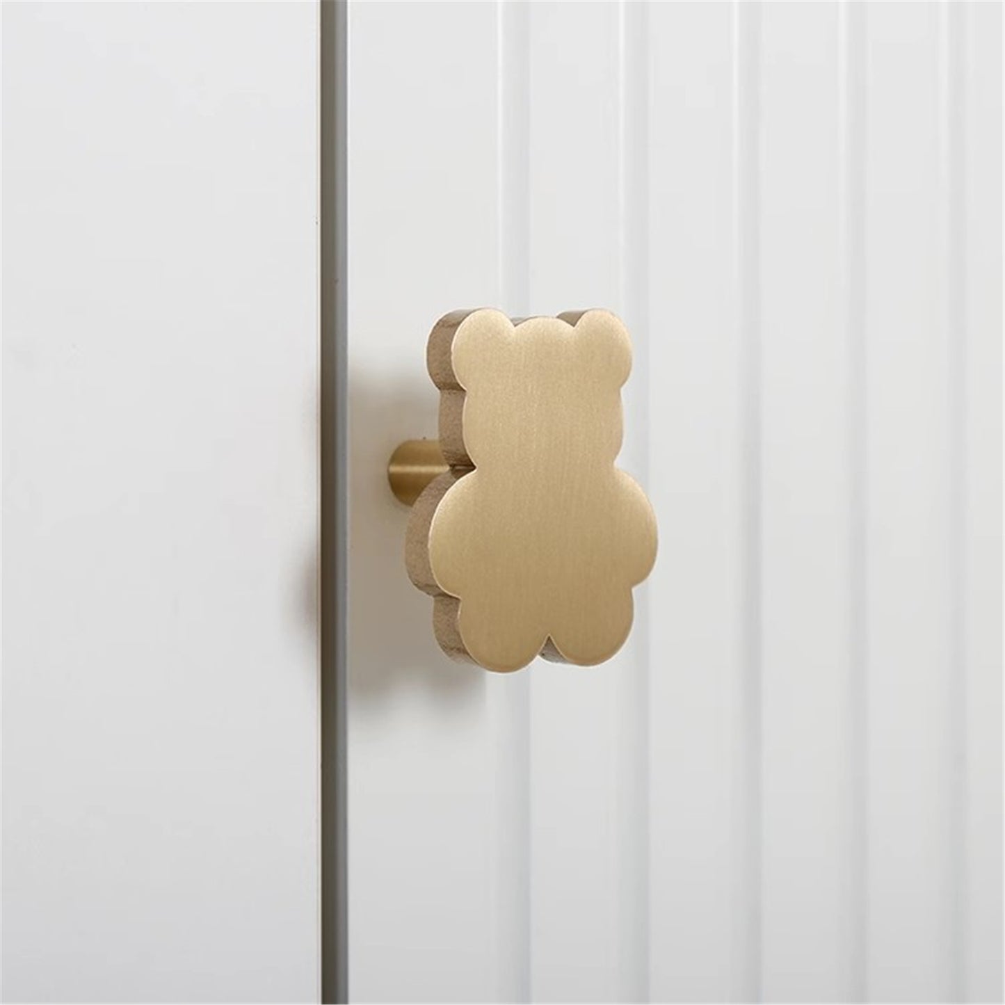 Brass Drawer Pulls Little Bear Modern Wardrobe Handles Cupboard Kitchen Cabinet Dresser Knob Hardware Home Decor