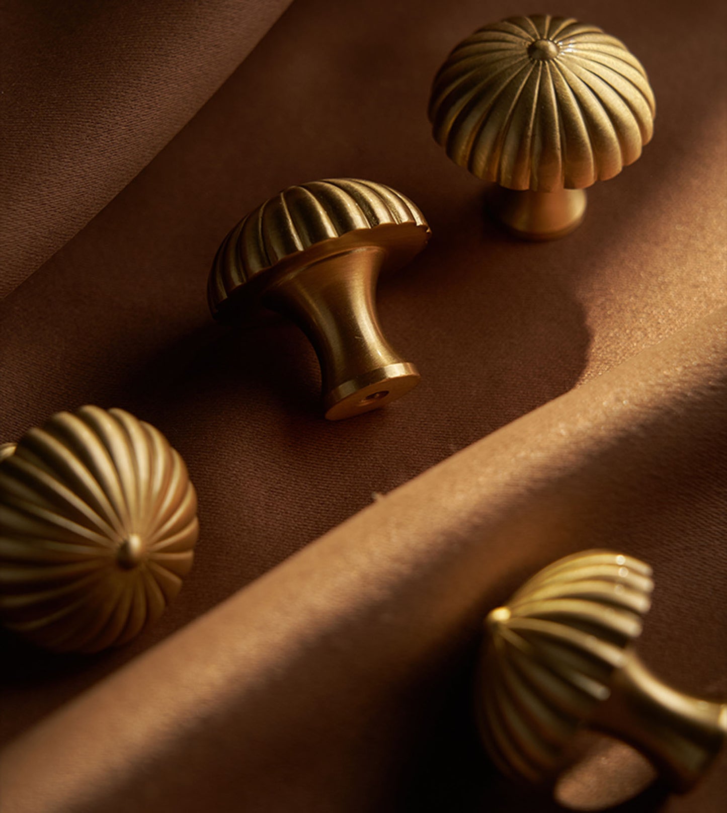 Brass Drawer Knob Pulls Mushroom Modern Door Handles Cupboard Kitchen Cabinet Wardrobe Closet Door Knob Hardware Gold