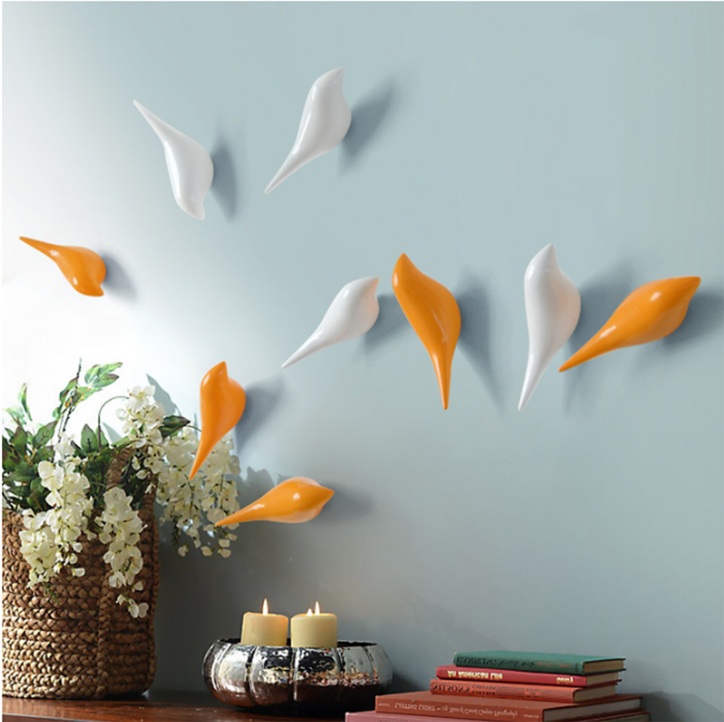 Bird Hooks Coat Wall Hook Wall-mounted Coat Hangers Racks Hooks Bathroom Towel Scarves Hook Clothes-Hook Resin