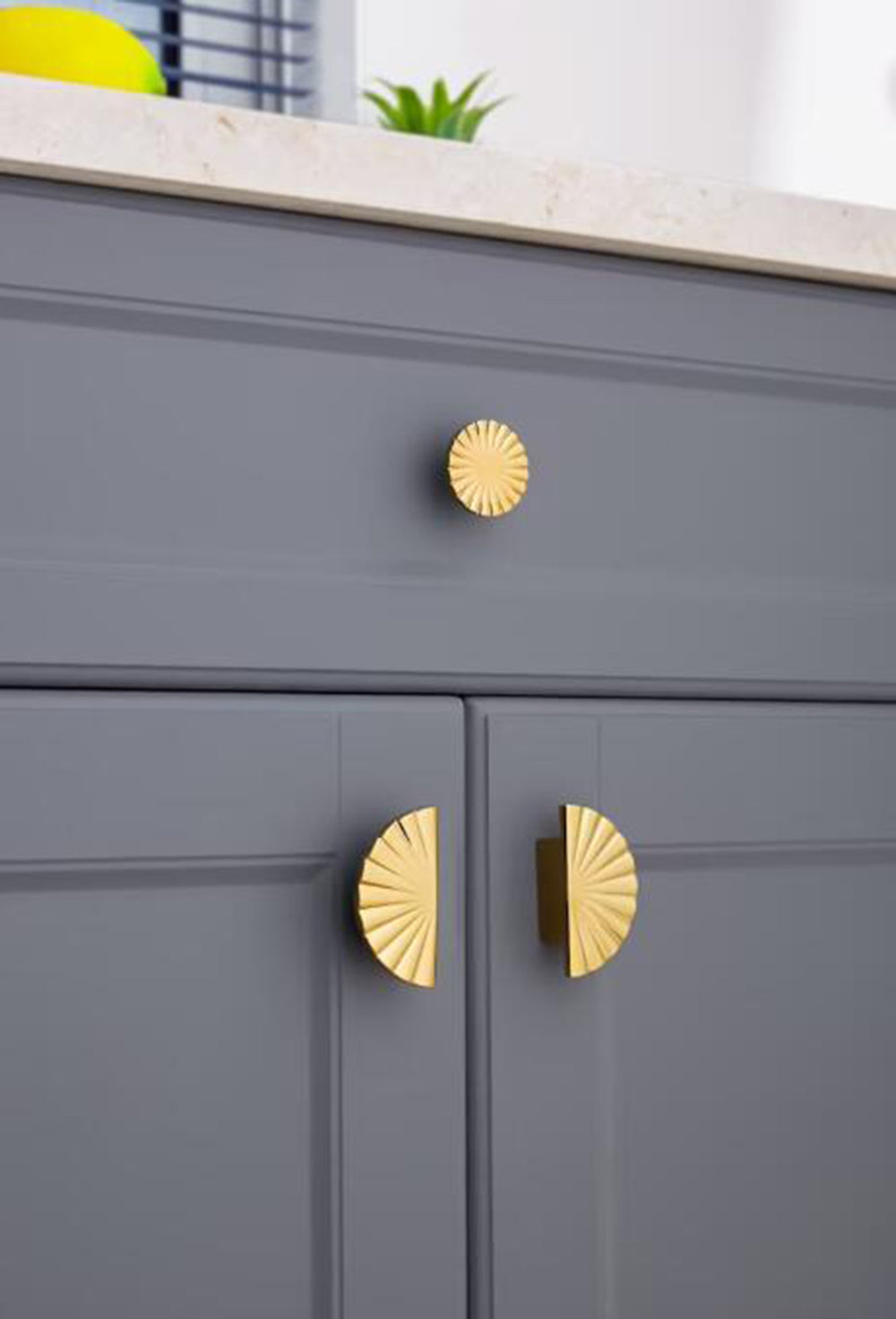 Brass Drawer Pulls Semi Circle Drawer Handles Cupboard  Kitchen Cabinet Dresser Knob Hardware Gold Silver Black