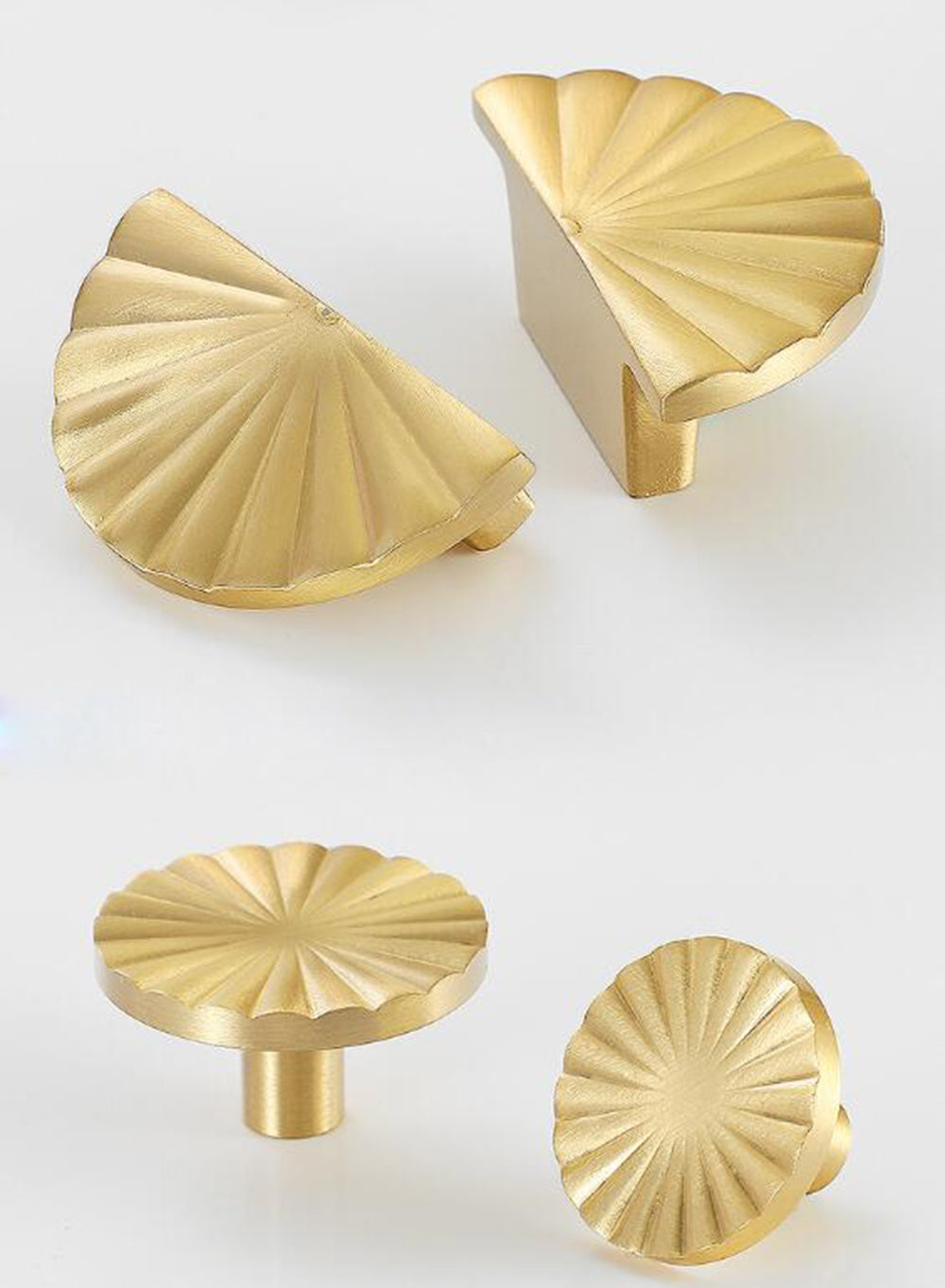 Brass Drawer Pulls Semi Circle Drawer Handles Cupboard  Kitchen Cabinet Dresser Knob Hardware Gold Silver Black