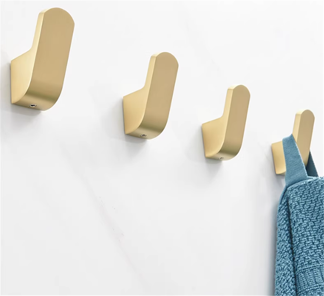Brass Solid Hooks Coat Wall Hook Wall-mounted Coat Hangers Racks Hooks Bathroom Towel Scarves Keys Hook Hardware