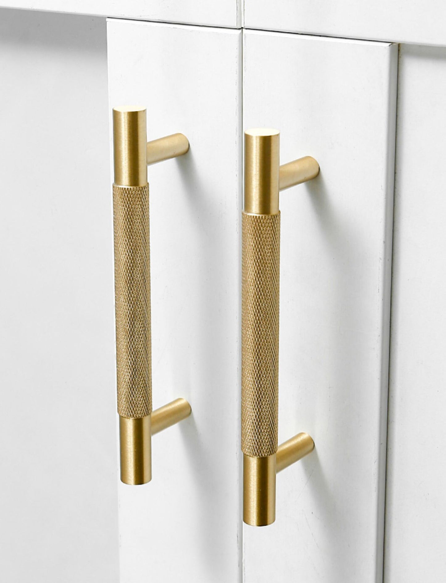 Solid Brass Drawer Pulls Modern T Knobs Bar Drawer Handles Cupboard Kitchen Cabinet Dresser Long Pull Hardware Gold Black Bronze