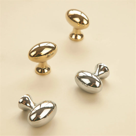 Solid Brass Drawer Knob Pulls Modern Door Handles Cupboard Cabinet Wardrobe Door Dresser Knob Gold Home Decor