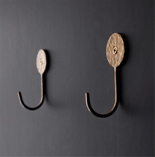 Brass Hooks Coat Keys Wall Hook Wall-mounted Coat Hangers Racks Hooks Bathroom Scarves Hook Hardware
