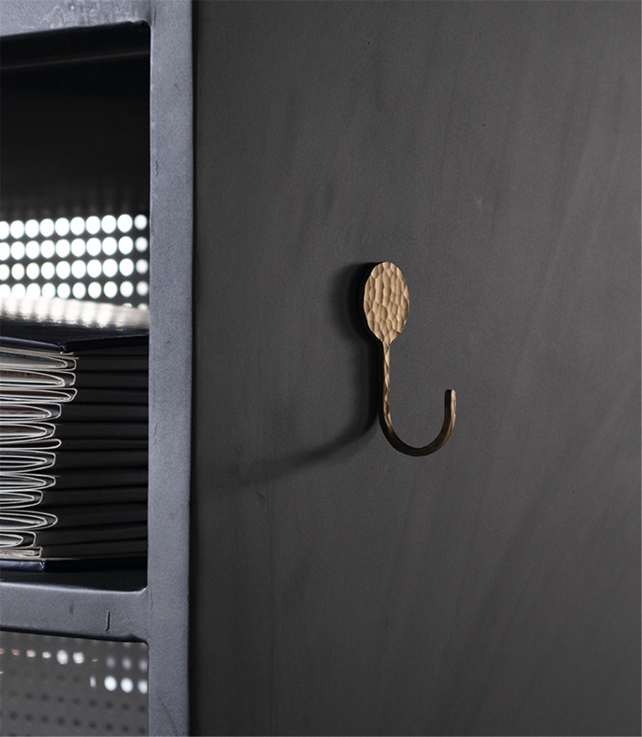 Brass Hooks Coat Keys Wall Hook Wall-mounted Coat Hangers Racks Hooks Bathroom Scarves Hook Hardware